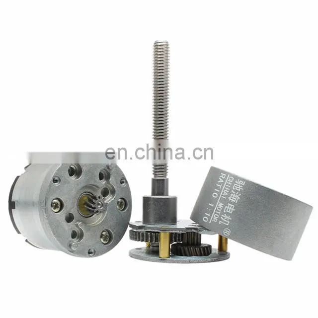 ChiHai Motor CHR-GM37-520K DC CHINA Metric Screw Shaft Gear Motor 24V 12V Mating flange nut