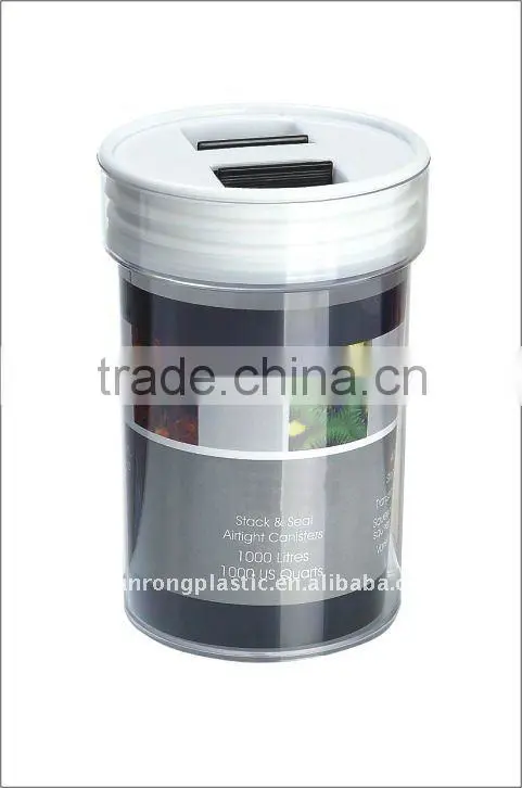 plastic material airtight canister