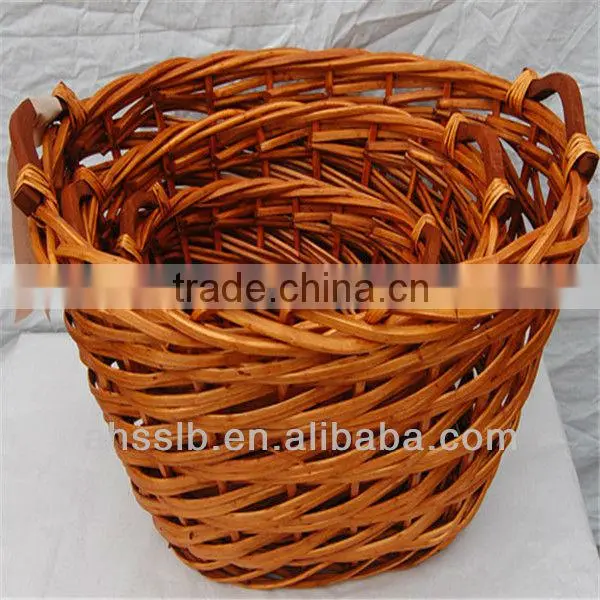 wicker garden planter