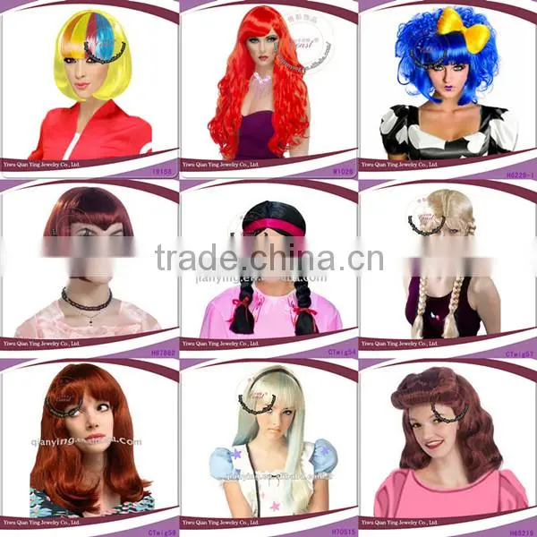 bulk hair for wig making noble funny synthetic hair wig