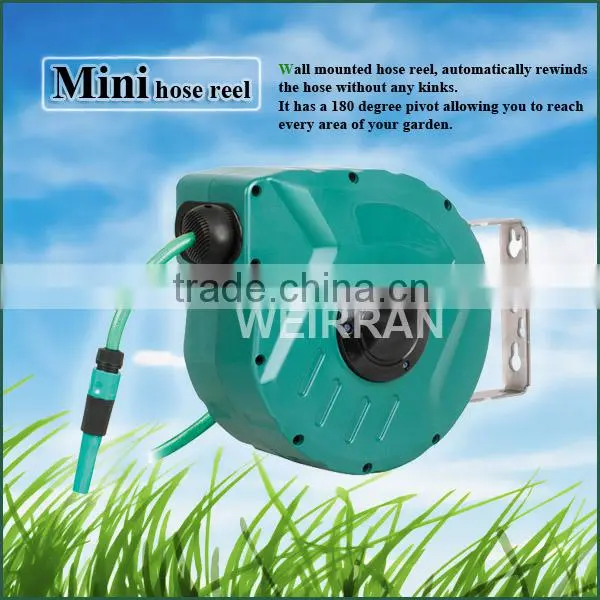 (73668) plastic automatic retractable irrigation water hose reel 10m