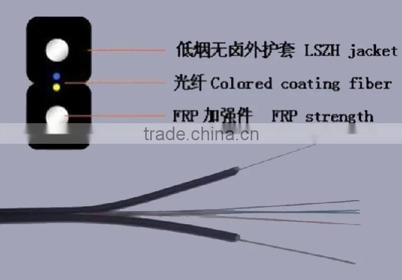 Top-selling wholesales price with high quality drop G652D/G657A FTTH cable