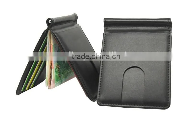 new geniune nappa leather wallet for men bifold wallet with money clip
