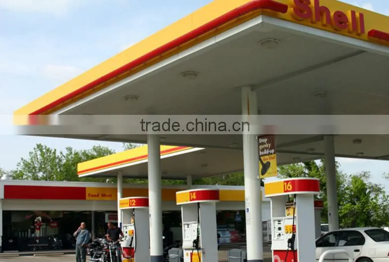 Base price steel fabrication fuel filling station