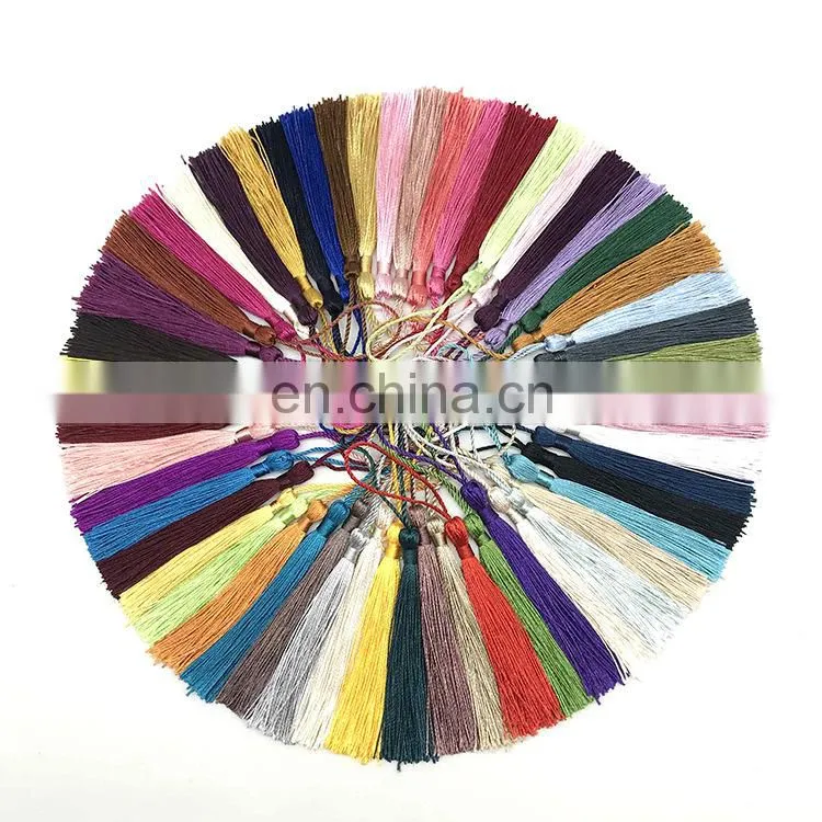 Polyester Silk Tassel Fringe 13cm Cotton Tassels Trim For Sewing Curtains Accessories