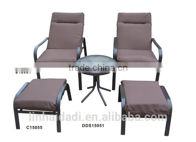 outdoor furniture patio set with ottoman with cushion dining set