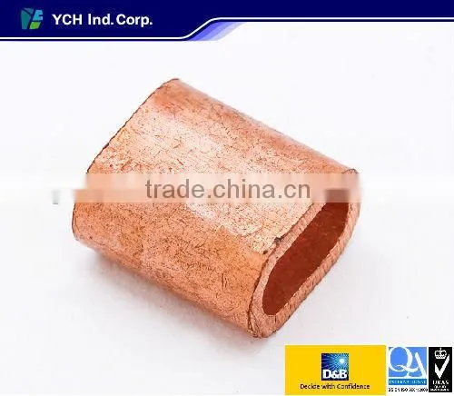 Brass oval swage sleeve