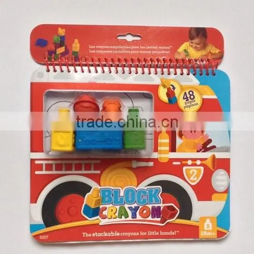 Popular Kids Coloring Book with Crayons