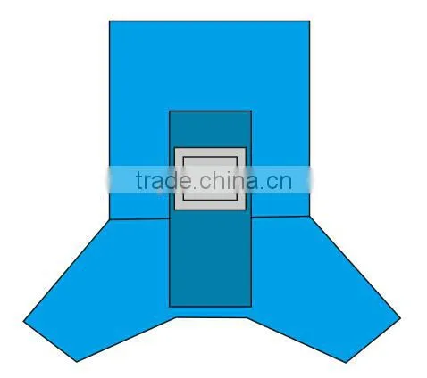 CE ISO FDA disposable surgical laparoskopy drape with integrated leggings