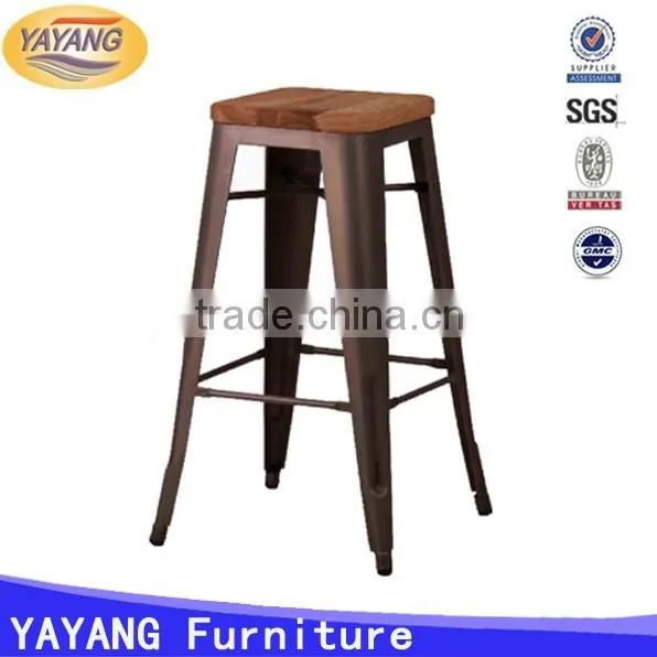 Metal used commercial furniture industrial vintage bar stools high bar stool