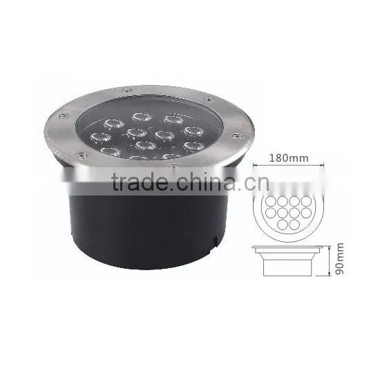 Stainless Steel Waterproof 18W 12V IP68 Inground LED Lamp RGB with 3 Years Warranty
