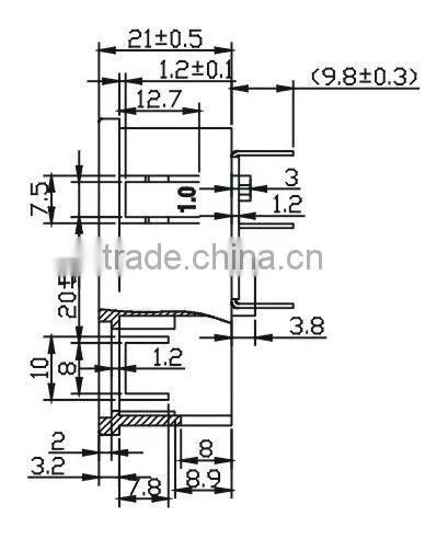 Iec outlet or inlet AC e27 socket with puse holder