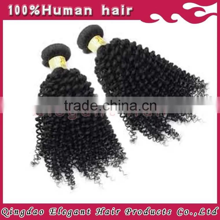 2015 new style No Shedding brazilian Remy curly Double Drawn Virgin Hair