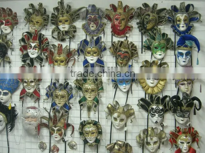 Full Face Paper Mache Festival Mask Italy Venice Mask