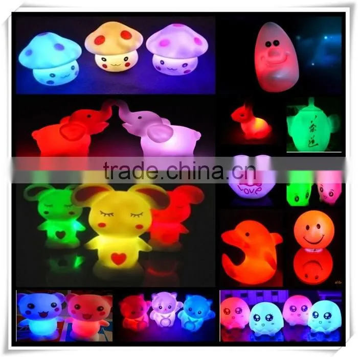 Beautiful flower different colors promotional flashing toy