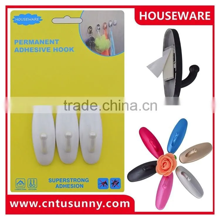 2016 hot new product plastic adhesive wall hook