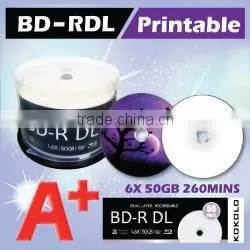 Taiwan A+ Bluray disc 25GB, cake box with spindle, made in taiwan products