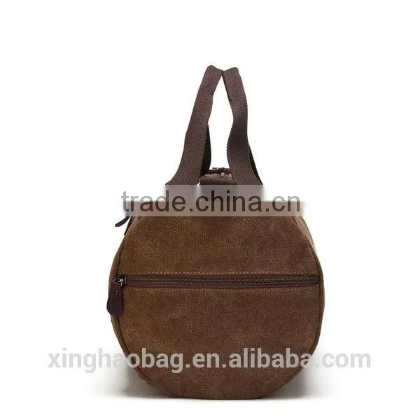 China cheap waterproof canvas duffle bag luggage wholesale leather bag