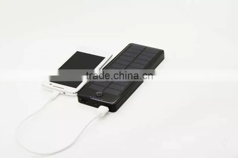 Dual USB Ports 15000mah Solar Panel Charger Power Pack Power Bank For iPhone Samsung Cell Phone Tablet MP4 Camera