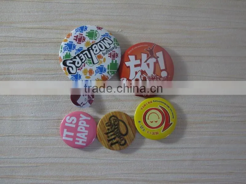Customized plastic pin button badge