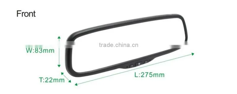China manufactuerer of color TFT-LCD digital screen rear view system