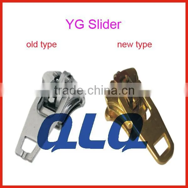 YG Slider in High Quality/luggage metal zipper puller and slider