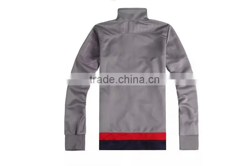 Softshell long gray sports jacket 100polyester softshell jacket long bomber jacket