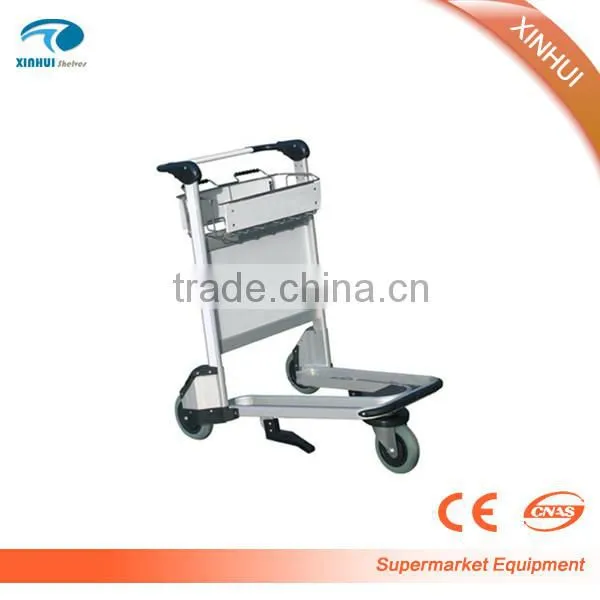 Aluminum Luggage trolley airport hand luggage trolley luggage carrier trolleys
