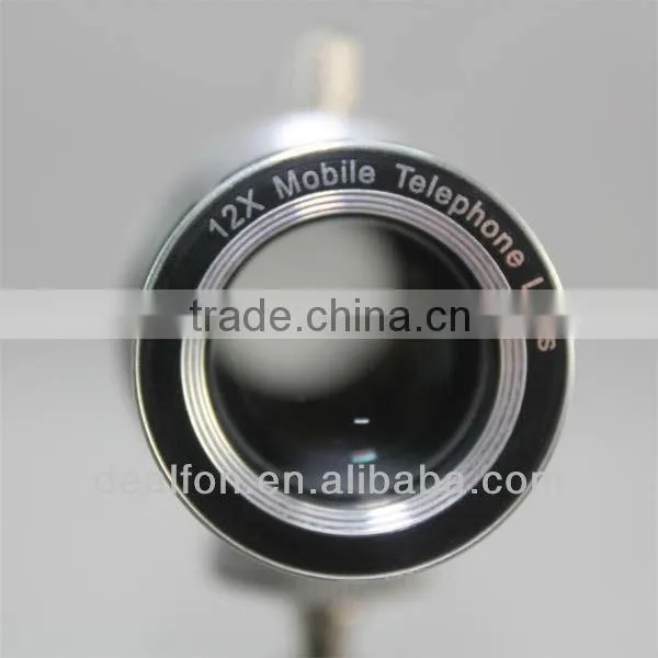 12x ZOOM METAL TELESCOPE CAMERA LENS with TRIPOD CASE FOR IPHONE 5G