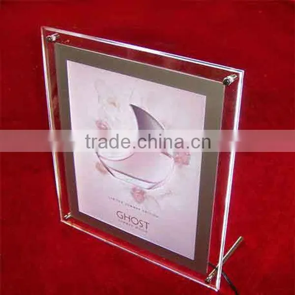 new design acrylic customized glass photo frame