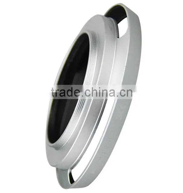 JJC LH-S1650 SILVER 40.5mm Metal Lens Hood For Sony Vented Lens Hood 40.5mm For Camera