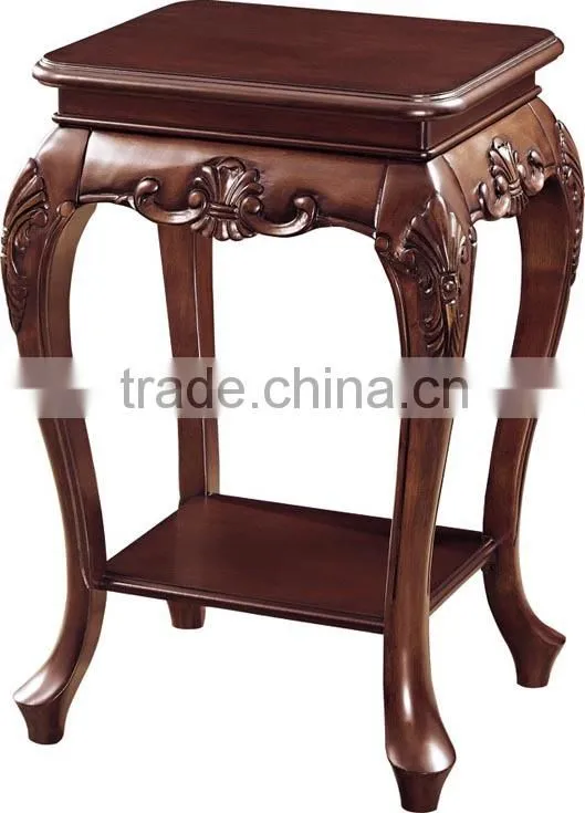 european style decorative wood walnut veneer plywood table C05