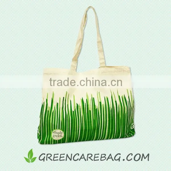 Silkscreen Printed Eco-friendly Canvas Bag for Shopping