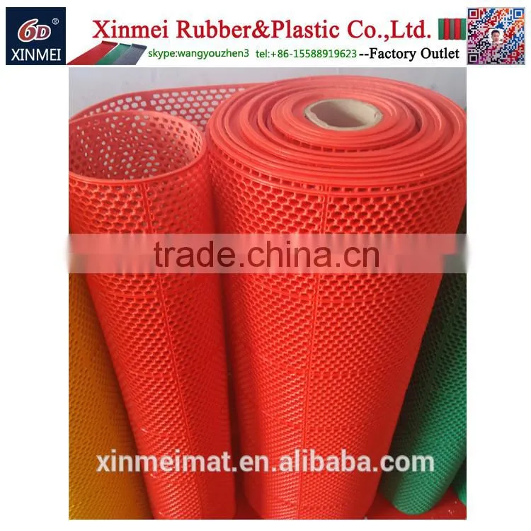 honeycomb hollow out pvc plastic floor Fold able door mat wholesale in rolls