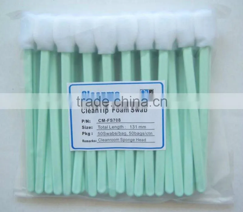 Good absorbency OEM Industry Cleaning Clean Room Swabs with Foam Head