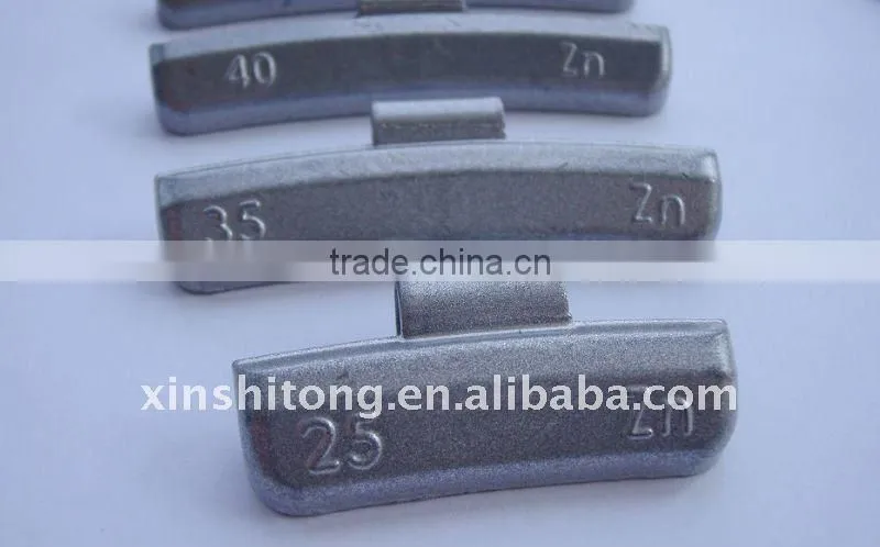 zinc clip-on balance weight