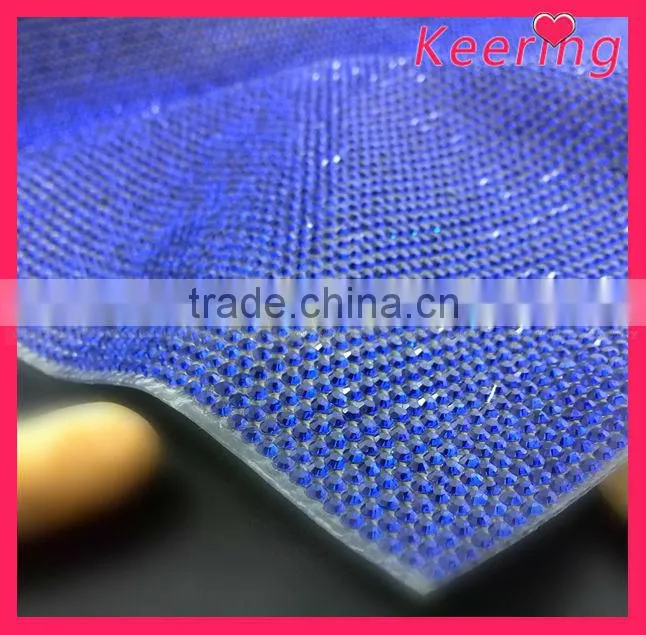 fashion square glass stone rhinestone mesh WRT-015