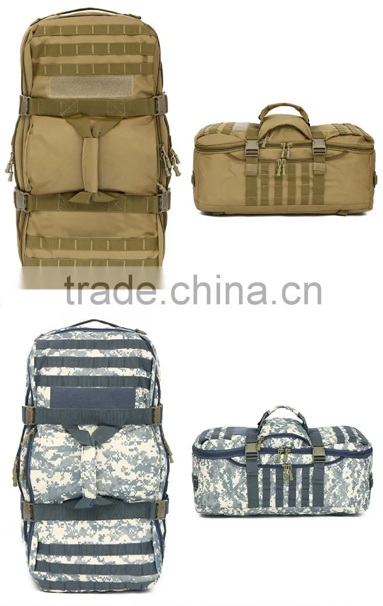 Outdoor camouflage travel tactical military duffle bag