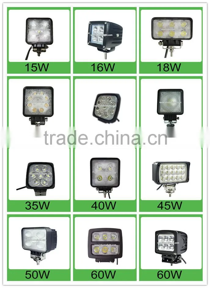Energy-saving 12V 15W Off-road Vehicles Led Work Light