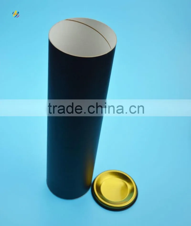 Recycled cardboard tube for glass bottle packaging