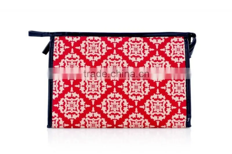China makeup bags with compartments vintage cosmetic bag