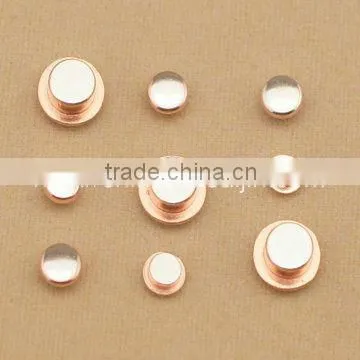 RoHS Approved High Quality Electric Contacts of Rivet Type/ Silver Contact Terminal for relay