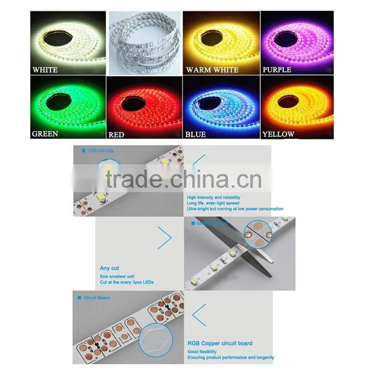 LED Strip Light 12v Strip LED Light 60SMD2835 Red/Yellow/Blue/Green/RGB LED Strip Light
