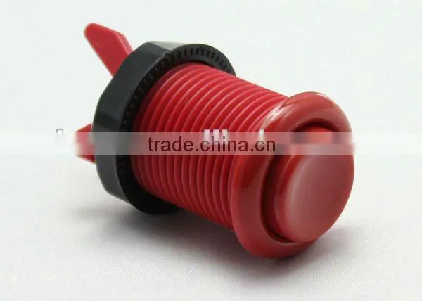 28mm green plastic arcade game machine push button switch electric pushbutton switch single control