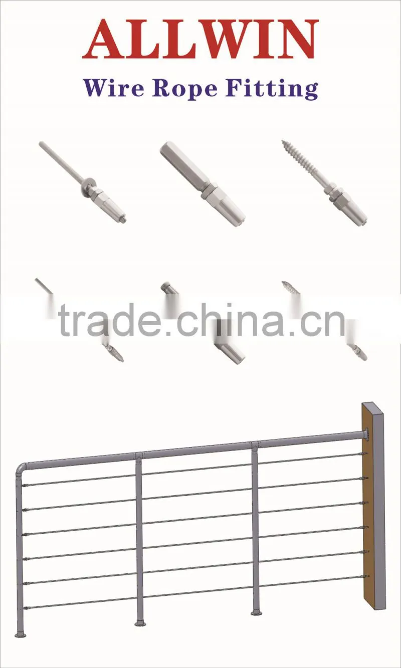 stainless steel end terminal swageless turnbuckle Wire Rope Fitting