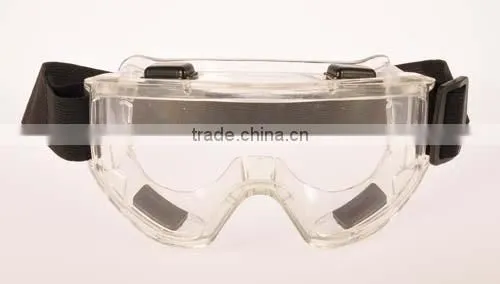 2016 hot selling safety goggles PC lens PVC frame working dental safety goggles PVC soft frame safety goggles