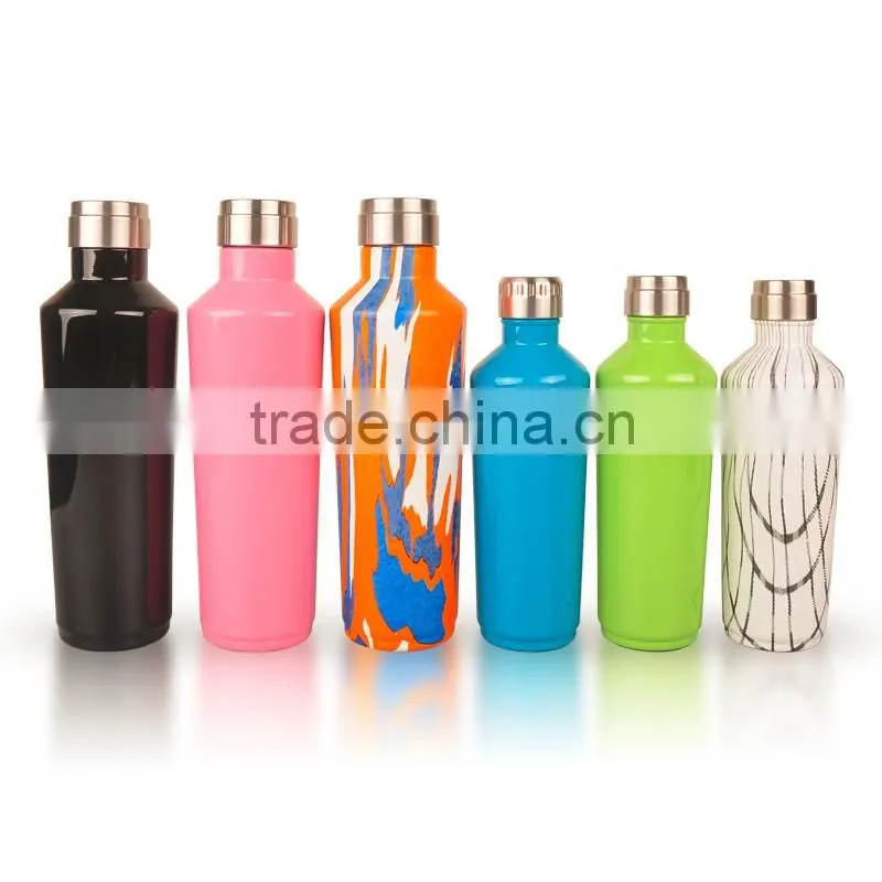 Promotional Double Wall Stainless Steel Everich Brand Vacuum Flask With Colorful Coating
