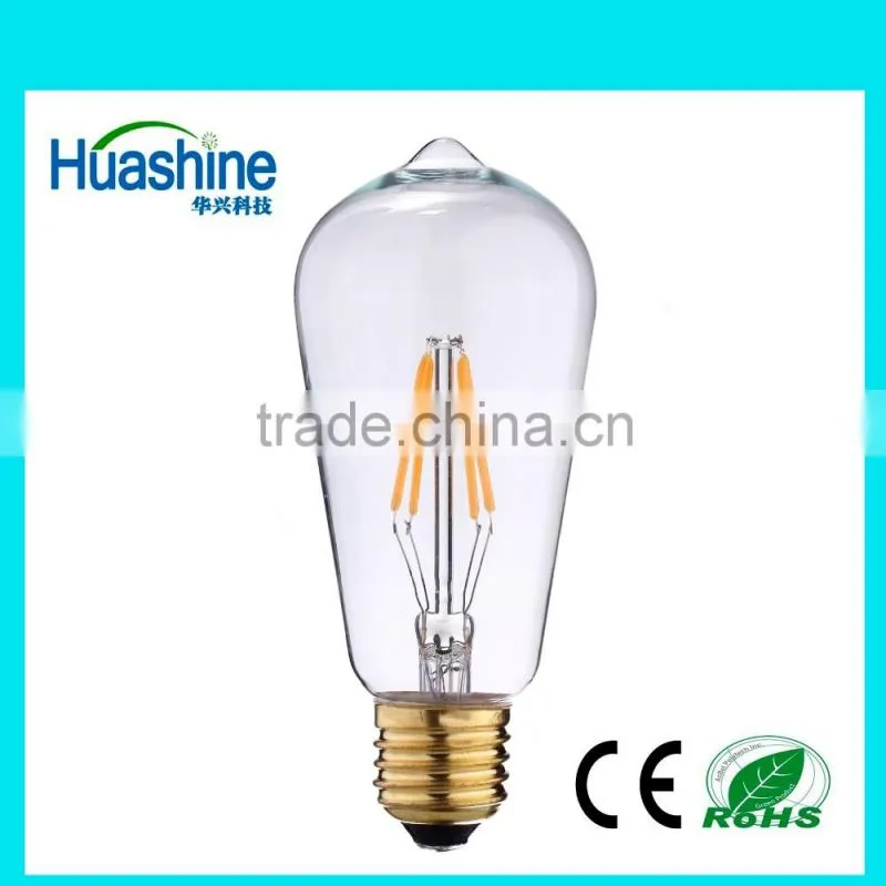 2016 high lumen G45 E27 filament G45-2 2W led dimmbar e27 lighting led led filament bulb