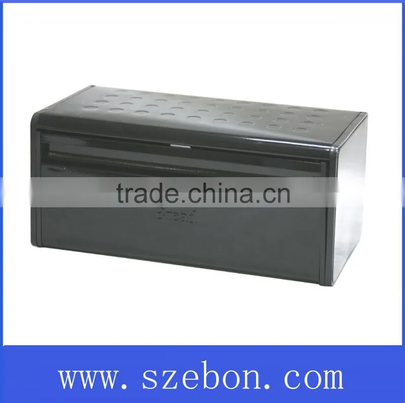 High quality color painting stainless steel bread box bread bin