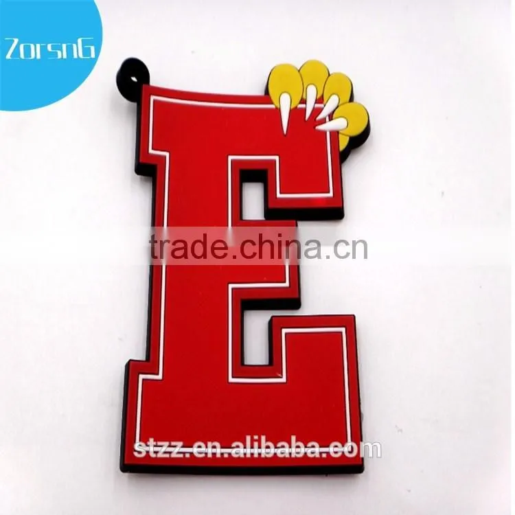 Kids' shoe logo custom 3D pvc patch